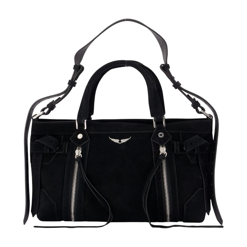 Zadig & Voltaire Sunny Rider Crossbody Bag — Black Calfskin