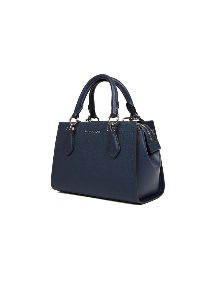 Michael Kors Marilyn Shoulder Bag — Navy Leather