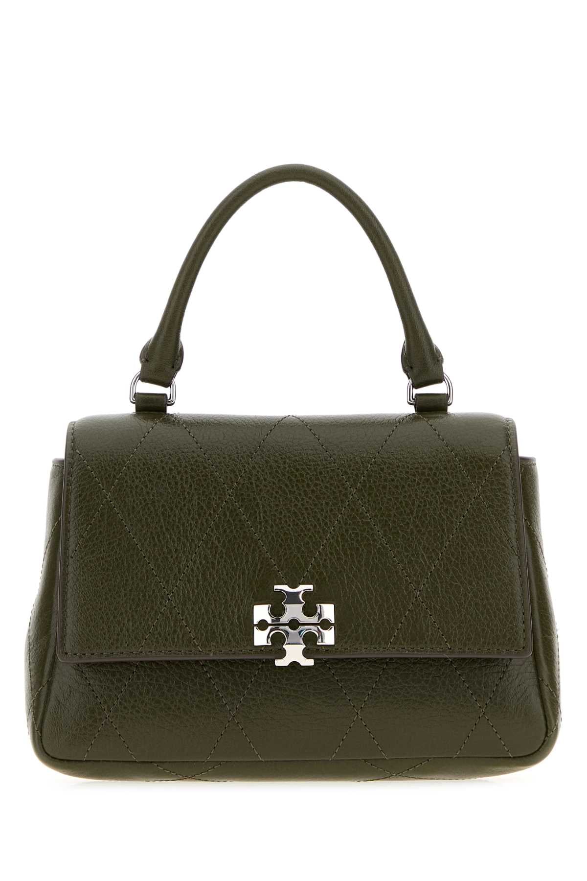 Tory Burch Quilted Top Handle Bag — Green