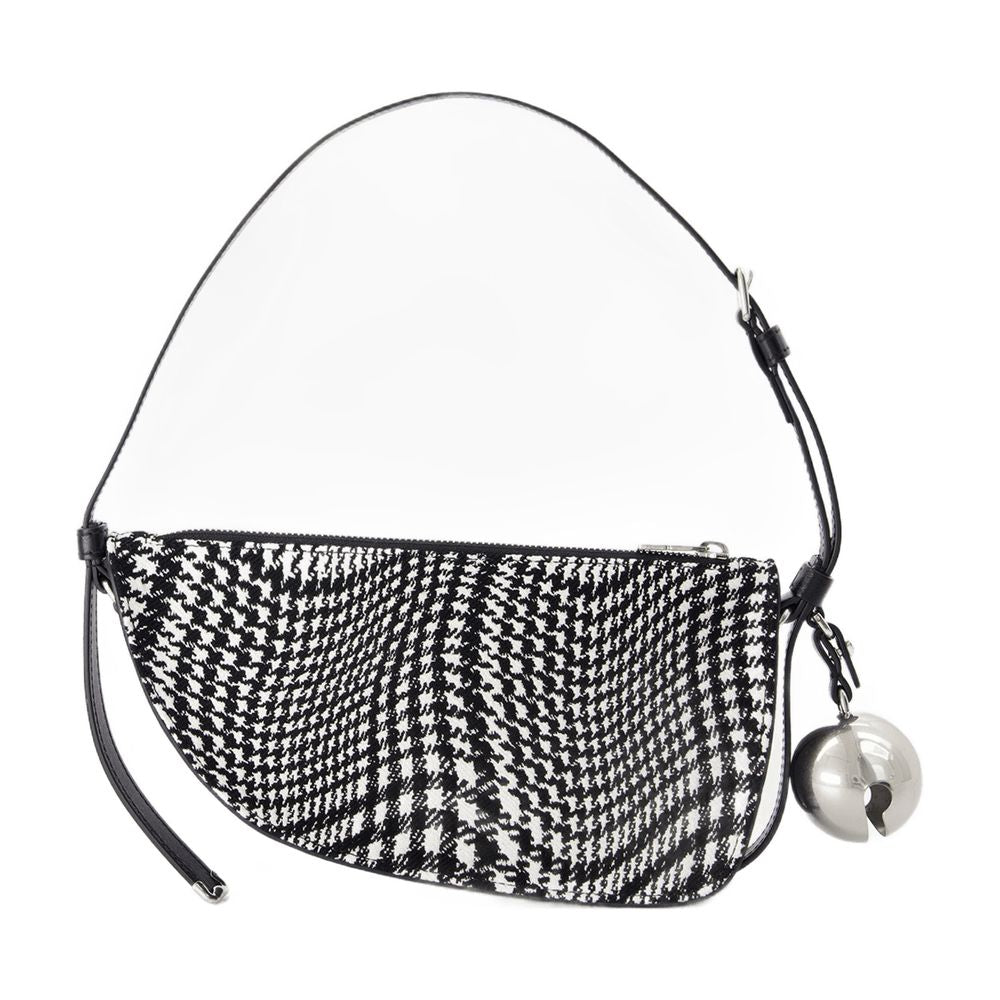 Burberry Shield Sling Shoulder Bag — Black Cotton
