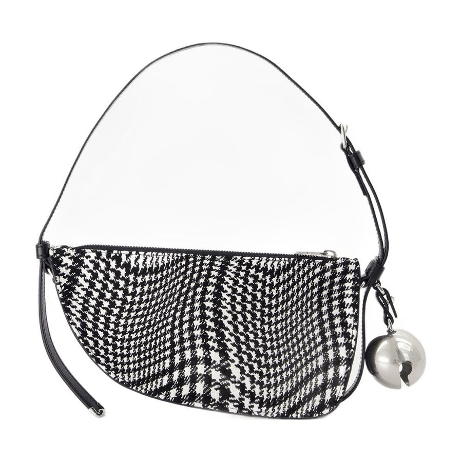 Burberry Shield Sling Shoulder Bag — Black Cotton