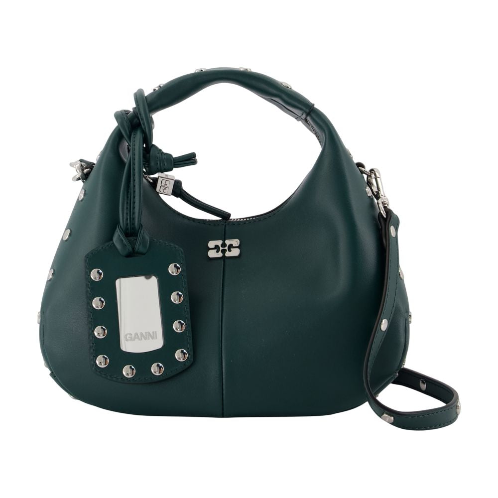 Ganni Shoulder Bag — Green Synthetic