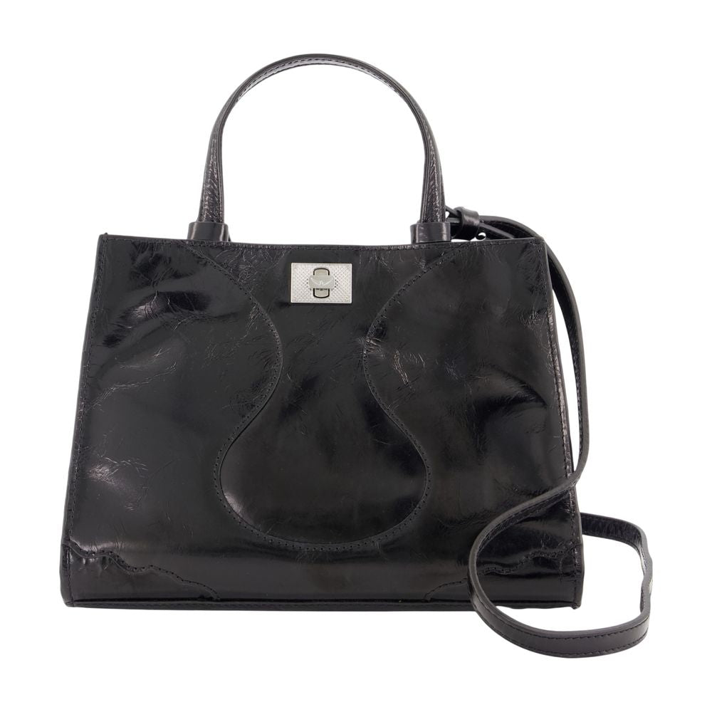 Zadig & Voltaire Jack Nano Top Handle Bag — Black Cowhide