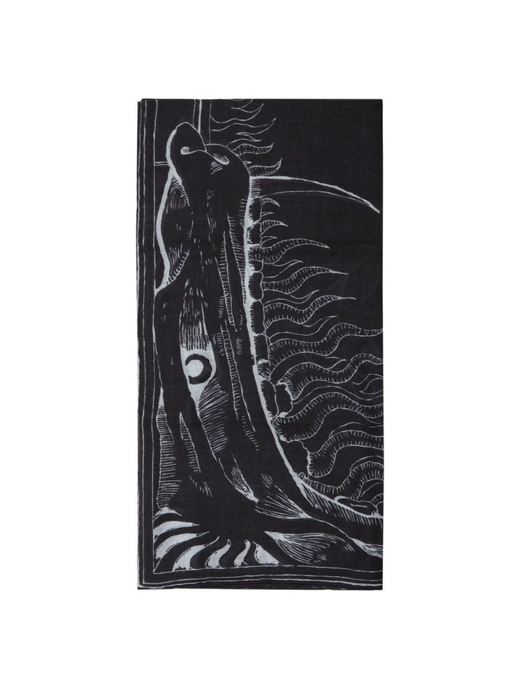 Givenchy Virgin Wool Shawl — Black Shawls