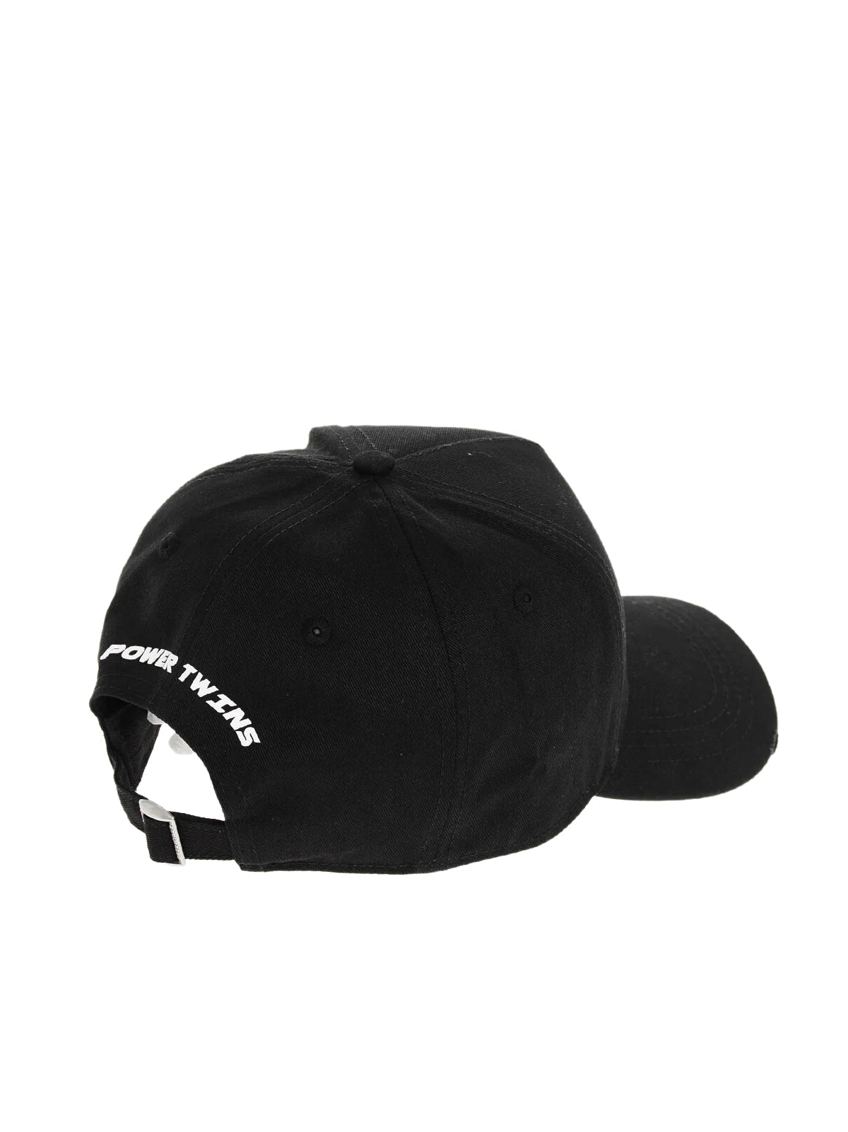 Dsquared2 Bcw010805c000012124 Logo-Embroidered Baseball Cap — Black Cotton Caps
