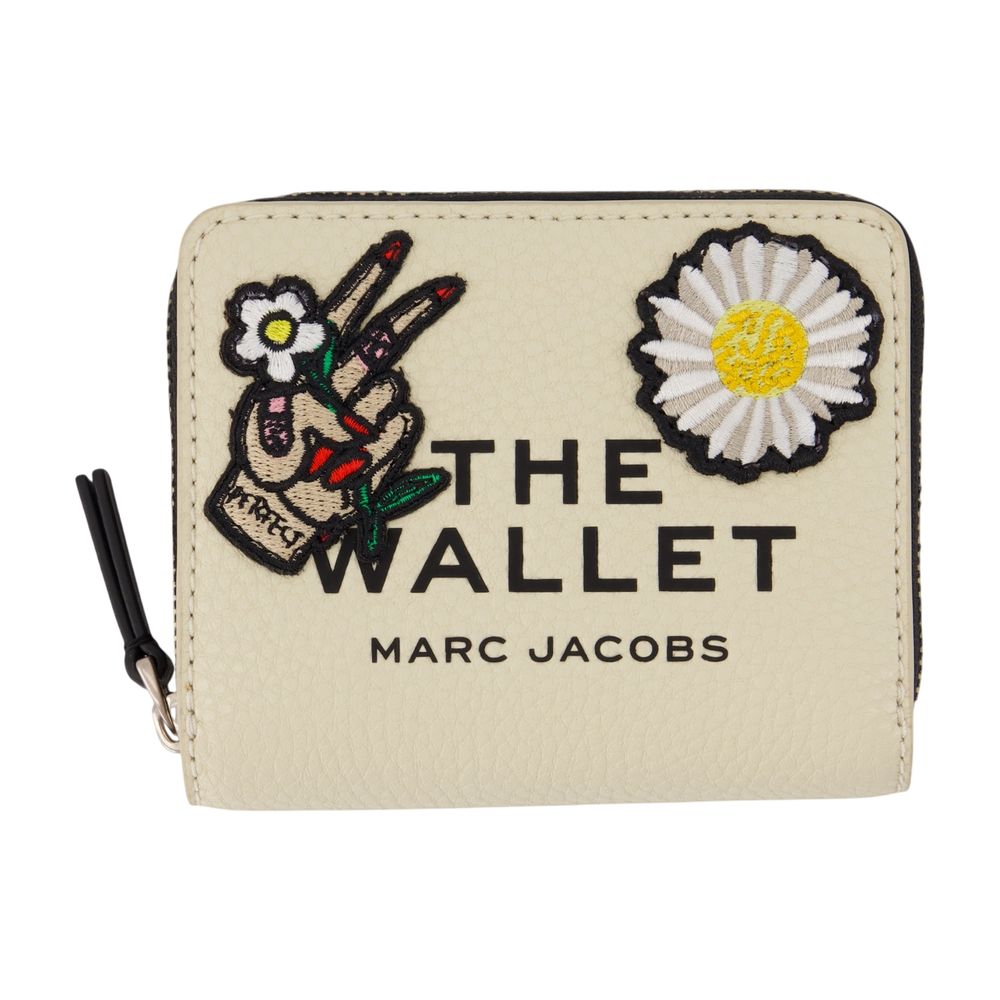 Marc Jacobs Embroidered Cowhide Wallet — Ivory Accessories /