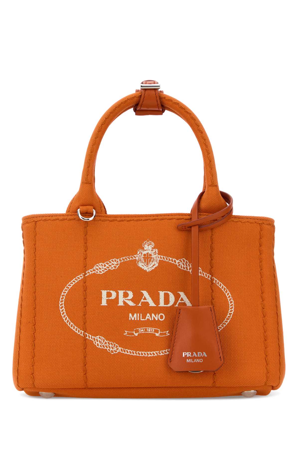 Prada Jardiniére Tote Bag — Orange