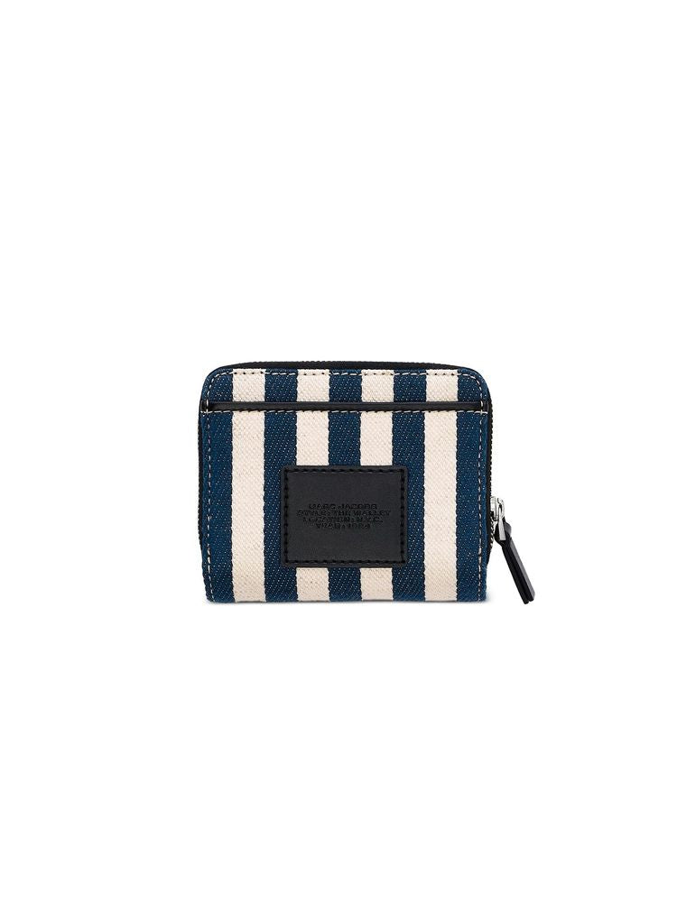Marc Jacobs Checkered Cotton Wallet — Blue