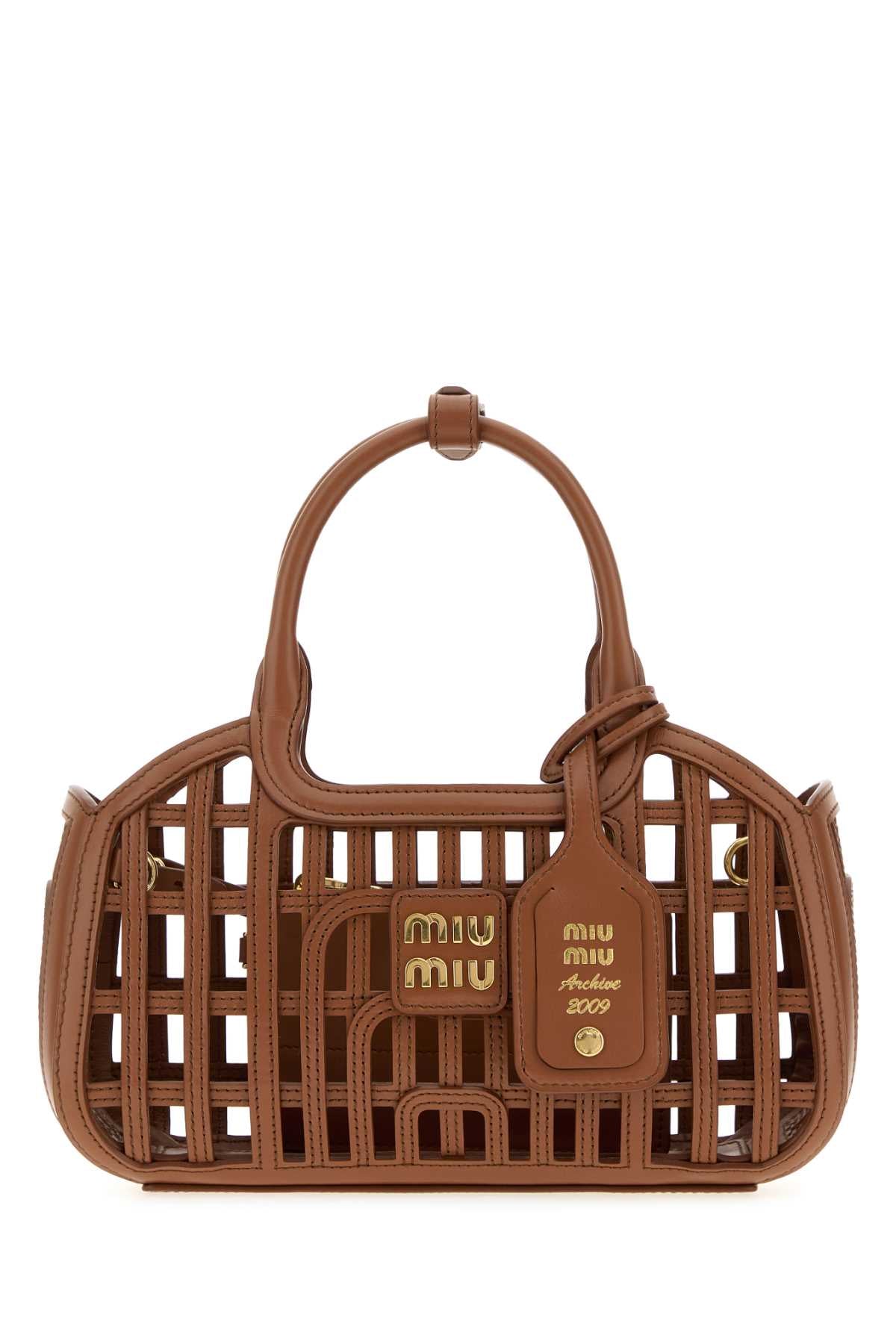Miu Miu Shoulder Bag — Brown Calf Leather