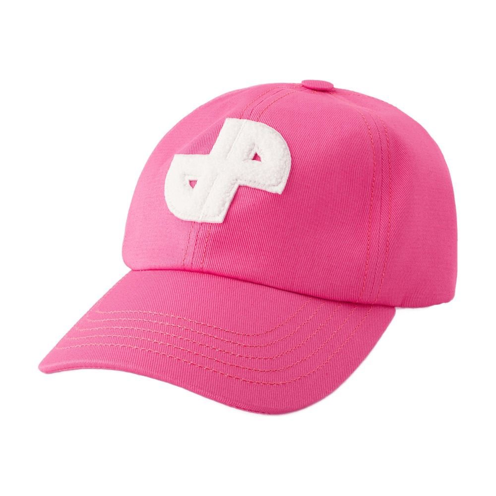 Patou Ac0630175455p Logo-Embroidered Cotton Baseball Cap — Pink Caps