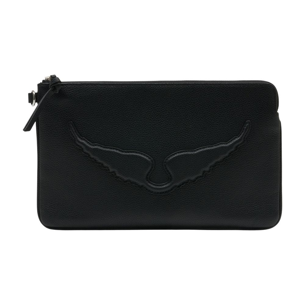 Zadig & Voltaire Clutch — Black Cowhide Wallet