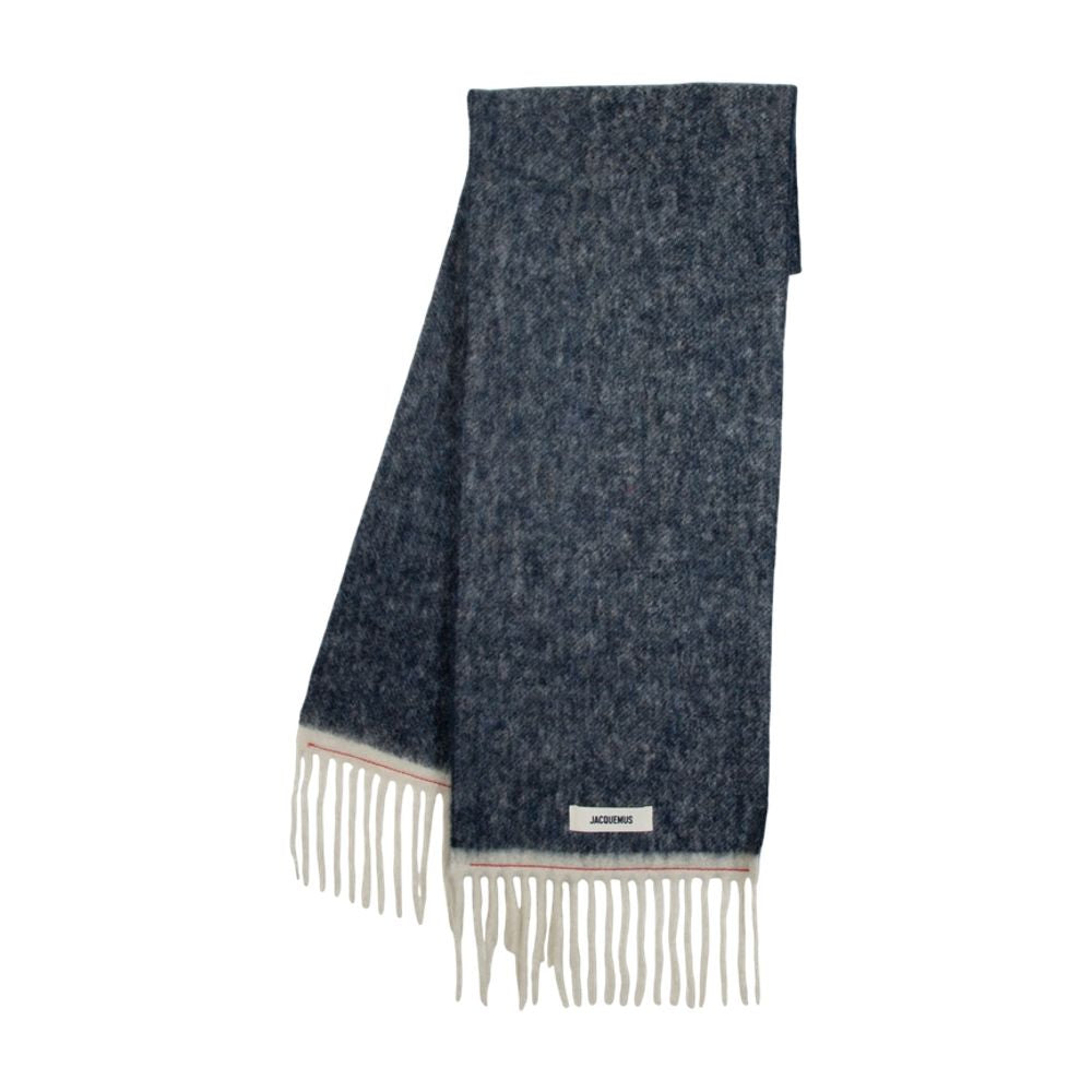 Jacquemus Scarf — Navy Wool Scarfs