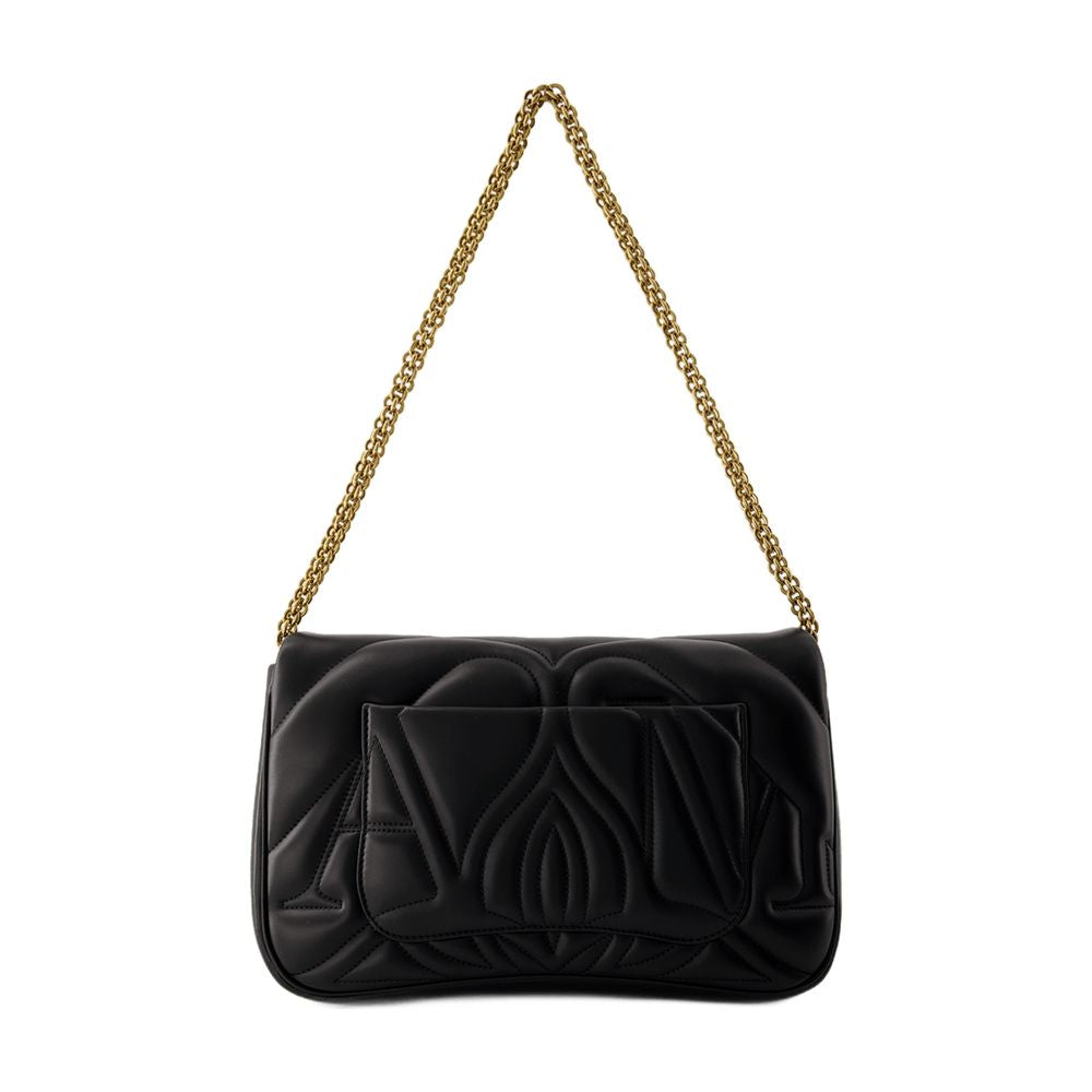 Alexander Mcqueen Quilted Leather Crossbody Bag — Black Others
