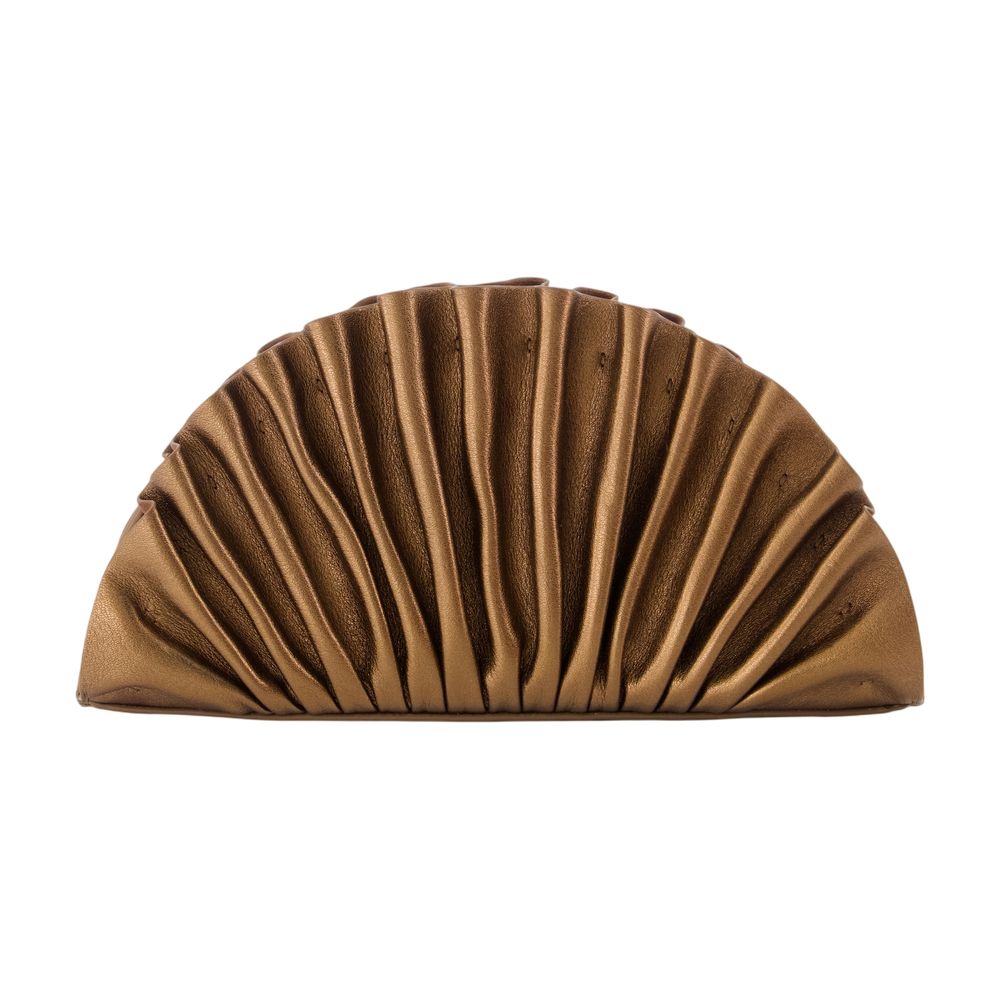 Cult Gaia Clutch — Brown Calfskin