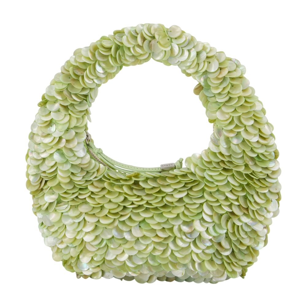 Staud Reef Shoulder Bag — Green Pearls