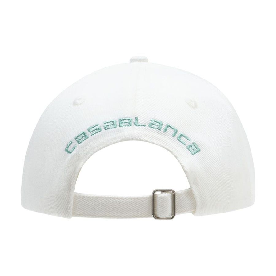 Casablanca A-Sp26-Hat-008-01 Baseball Cap — White Cotton Caps