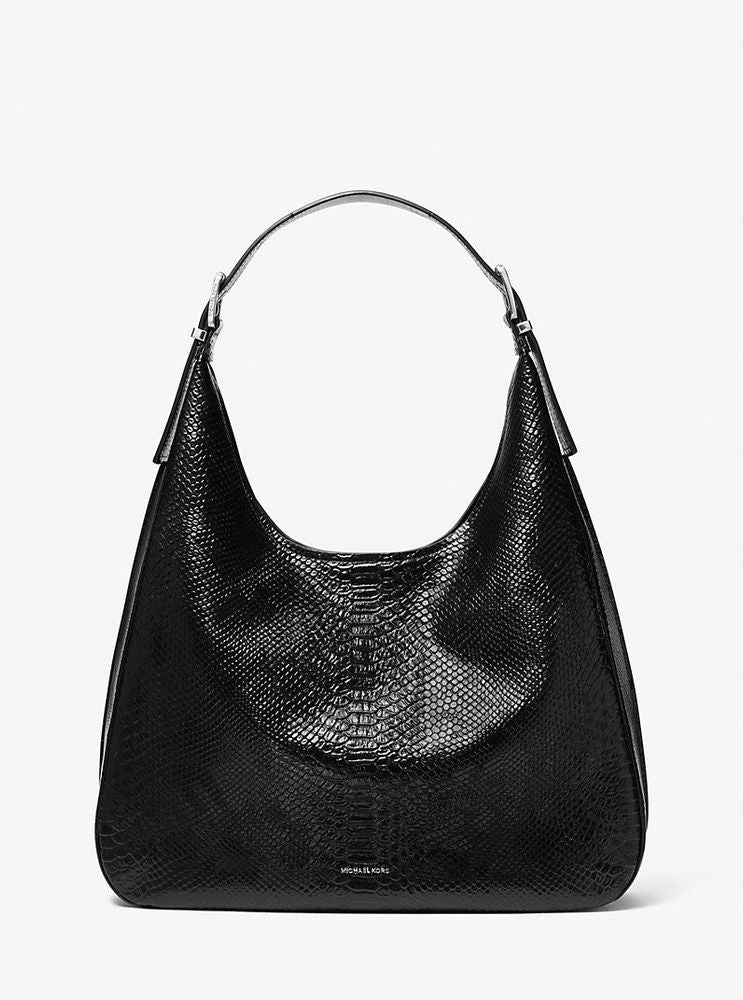 Michael Kors Nolita Shoulder Bag — Black Leather