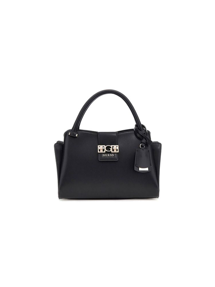 Guess Jane Shoulder Bag — Black Polyurethane