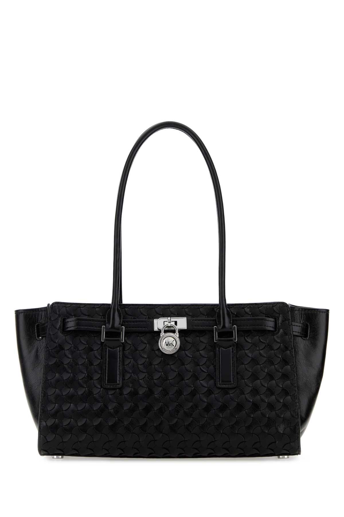 Michael By Kors Hamilton Shoulder Bag — Black Cow Leather