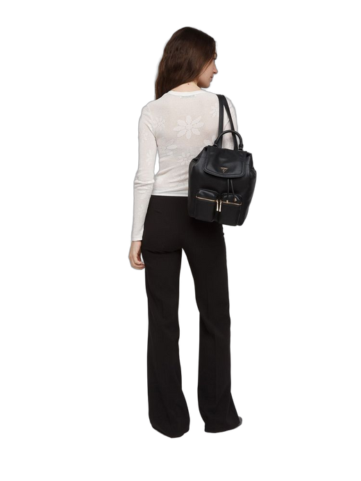 Guess Manhattan Ii Backpack — Black Polyurethane