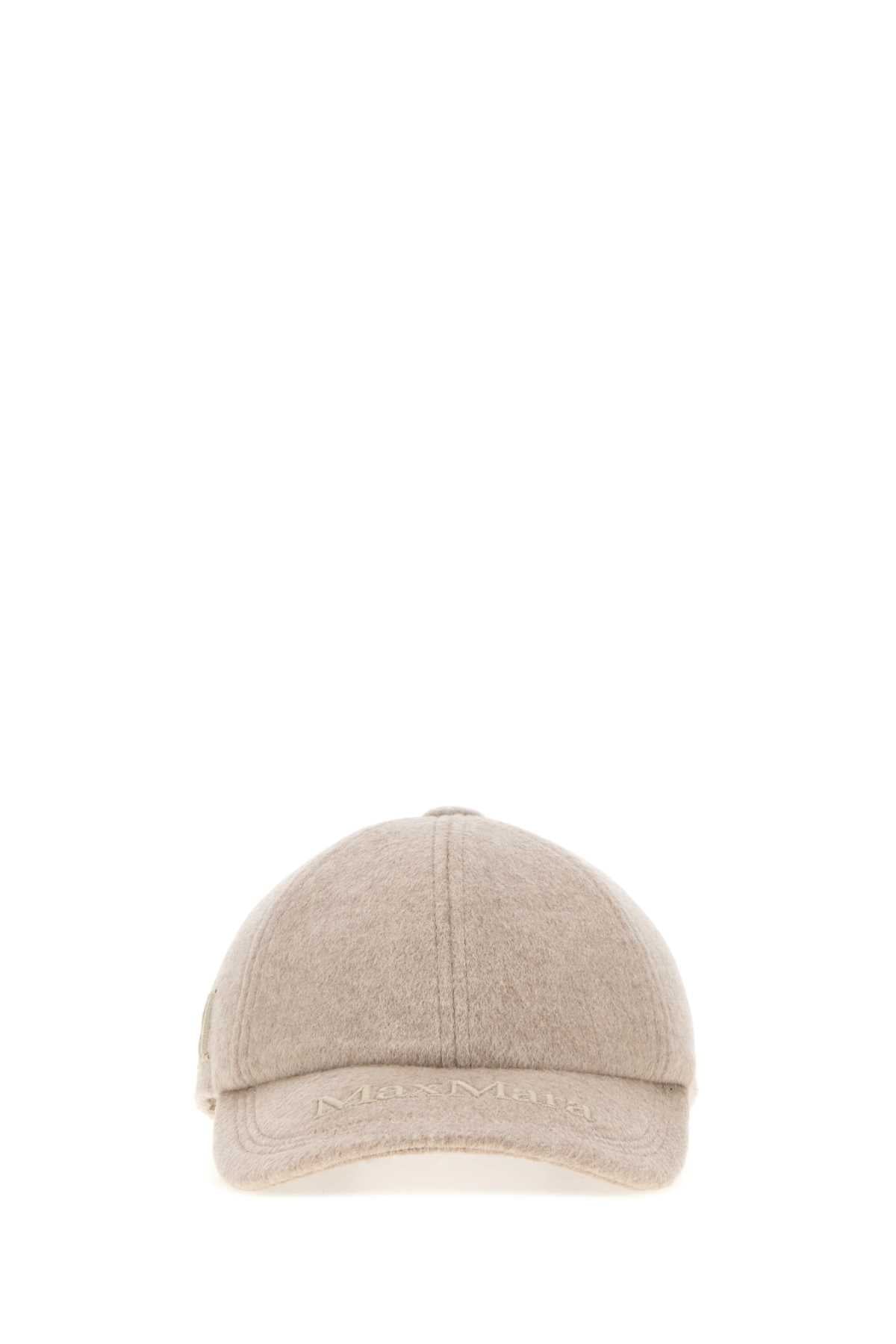 Max Mara Mxalancia Baseball Cap — Beige Caps