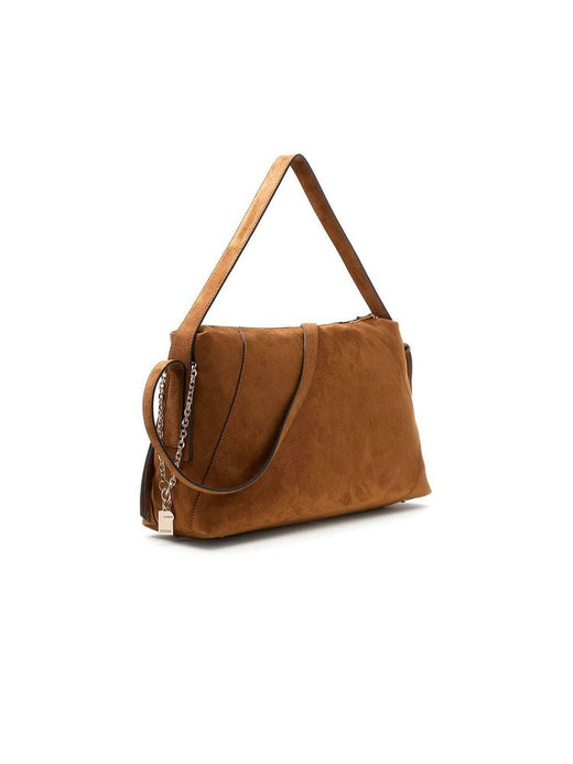 Guess Devon Shoulder Bag — Cognac Polyester