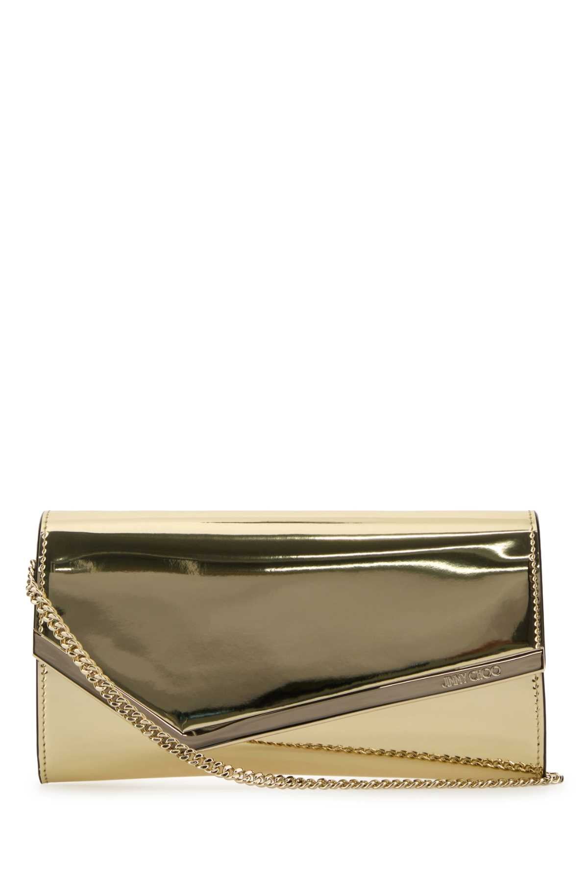 Jimmy Choo Emmie Clutch — Gold
