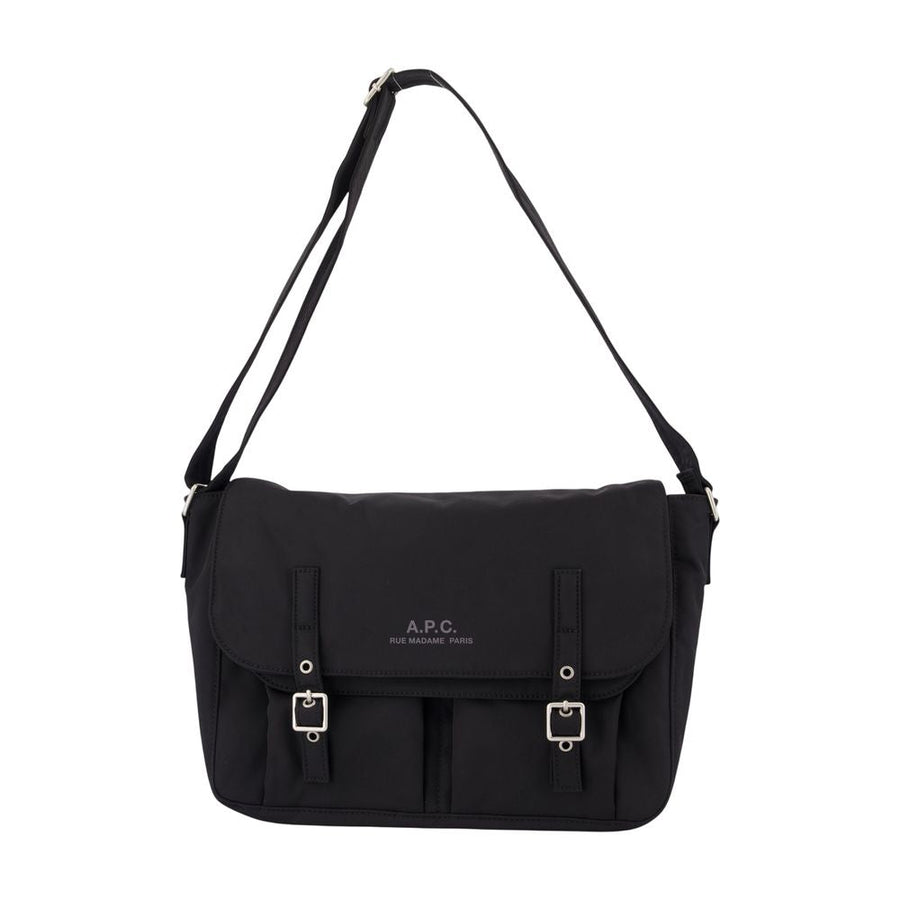 A.p.c. Messenger Archive Crossbody Bag — Black Synthetic