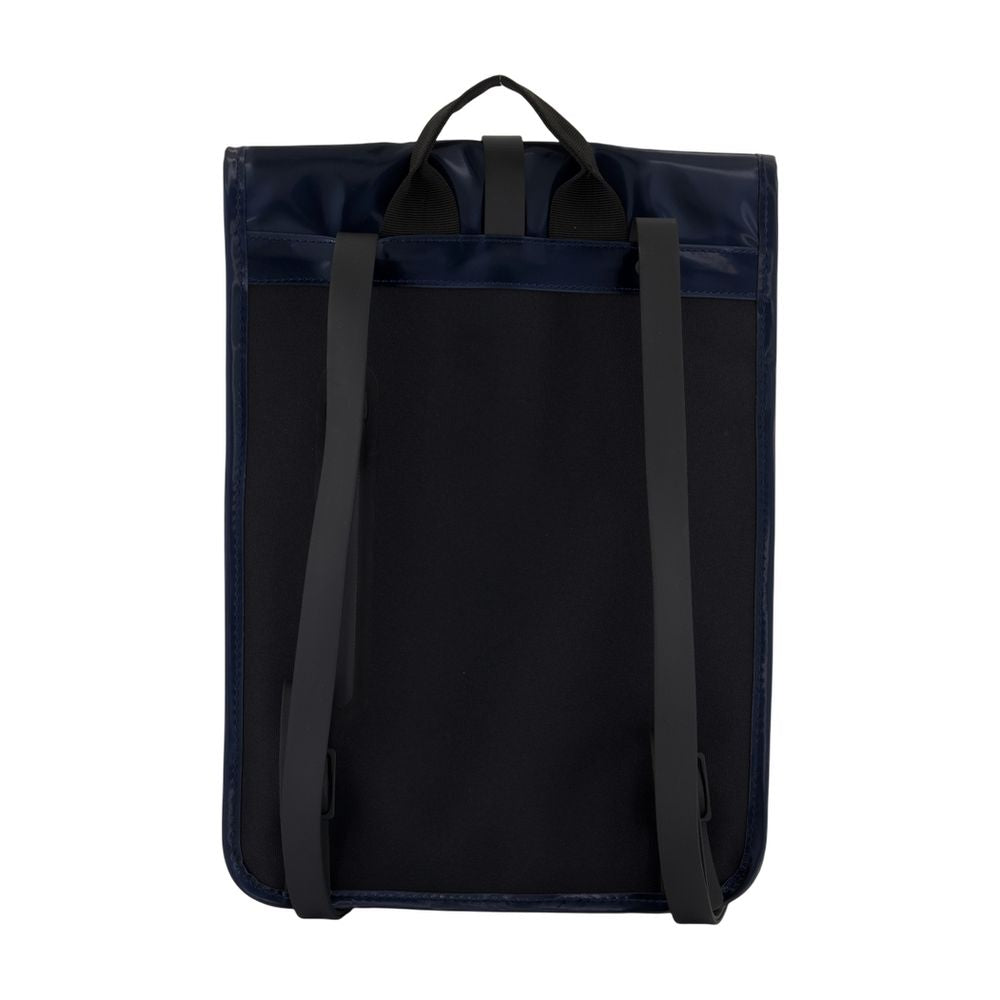 Rains Roll-Top Synthetic Backpack — Blue Hand Bags