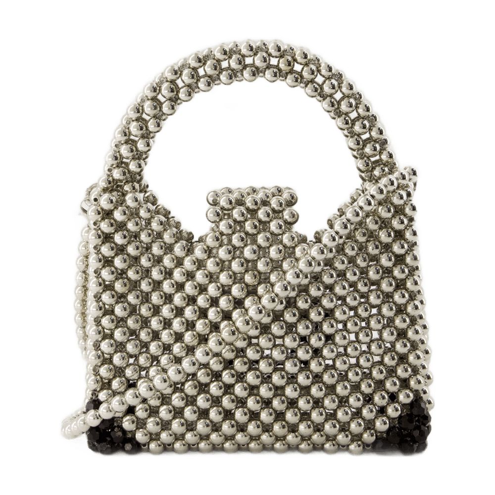 Germanier Top Handle Bag — Silver Others