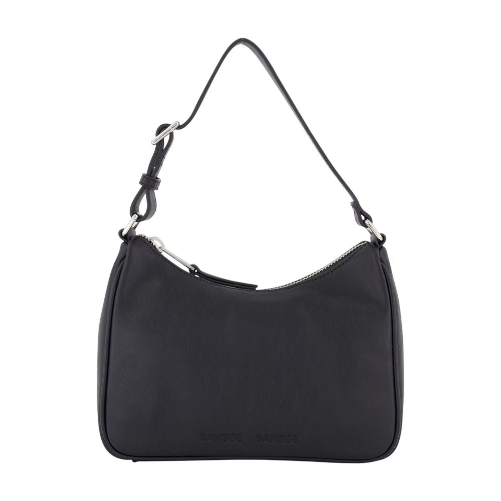 Samsøe Shoulder Bag — Black Leather