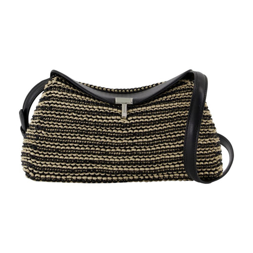 Toteme T-Lock Pouch Shoulder Bag — Black Calfskin