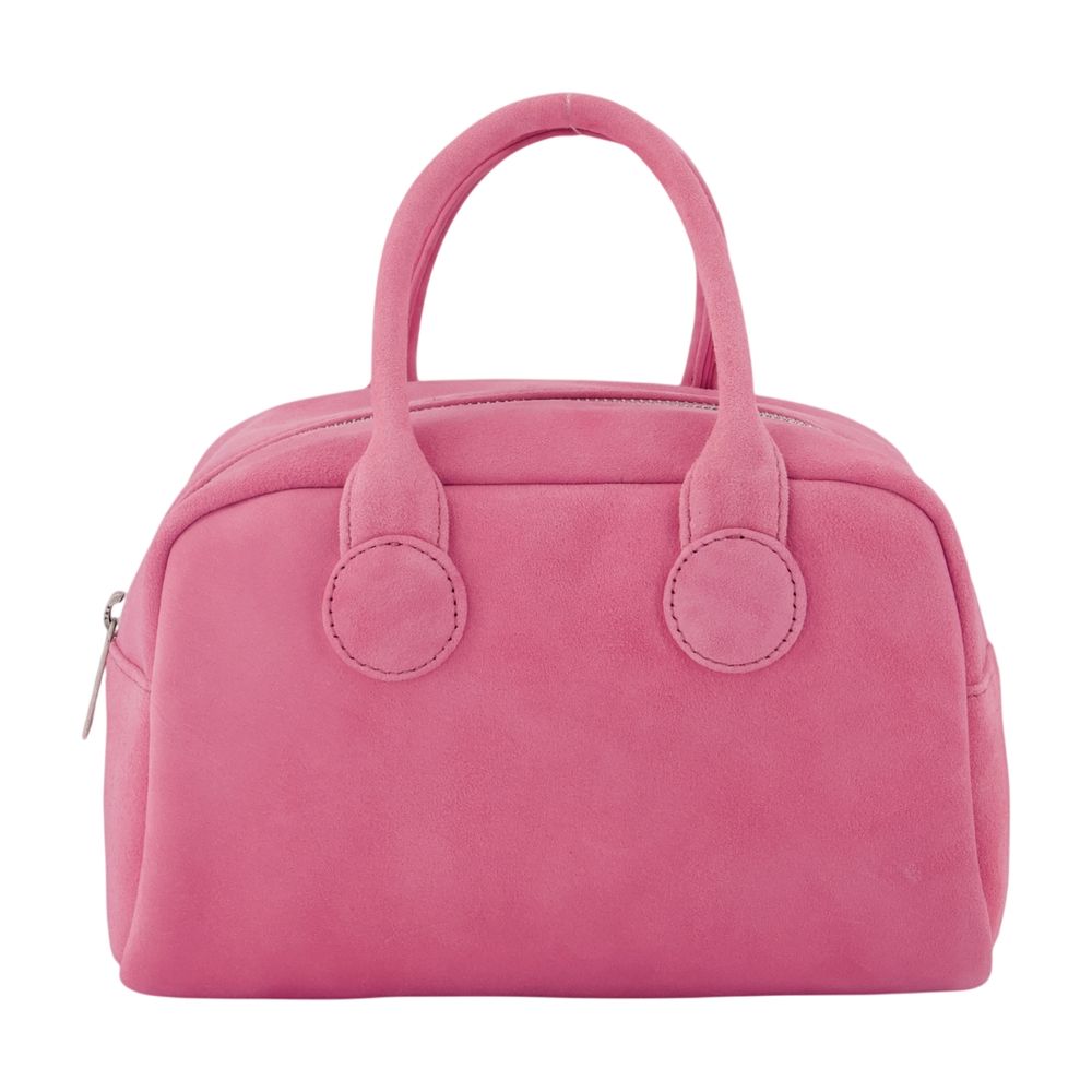 Marge Sherwood Soft Goatskin Bowling Bag — Pink