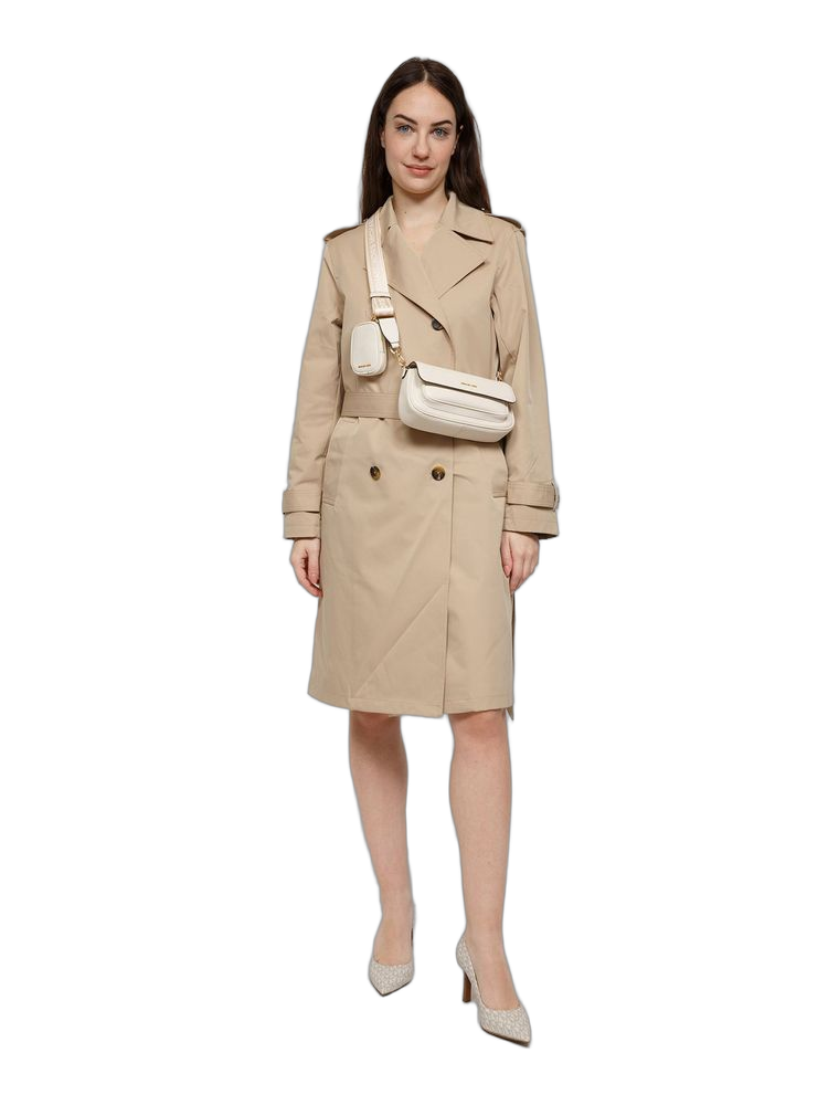 Michael Kors Crossbody Bag — Beige Leather