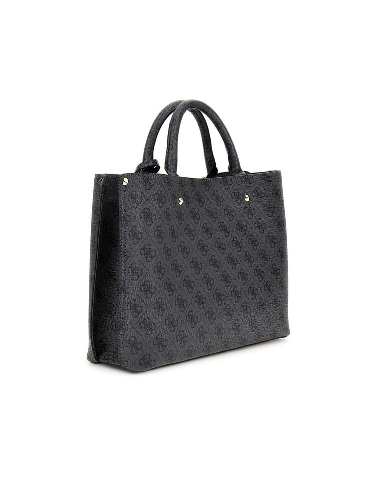 Guess Meridian Ii Shoulder Bag — Gray Polyurethane