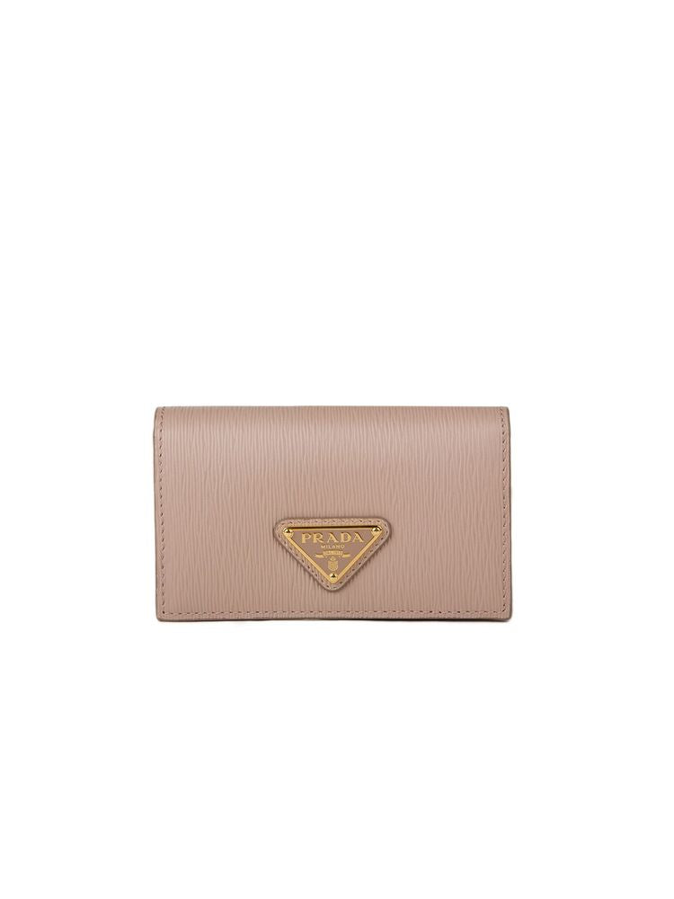 Prada Saffiano Leather Wallet — Pink