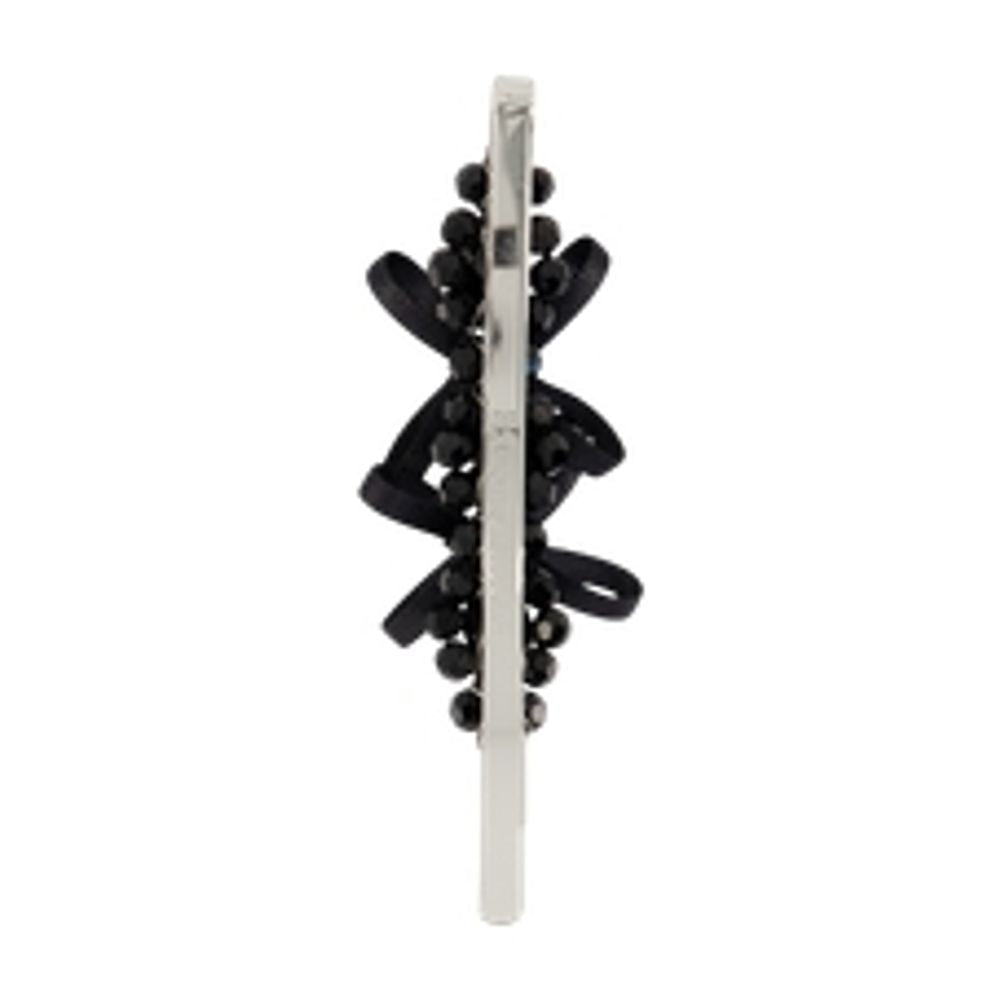Simone Rocha Petite Bow Flower Hair Clips — Black Others Pins Claws &