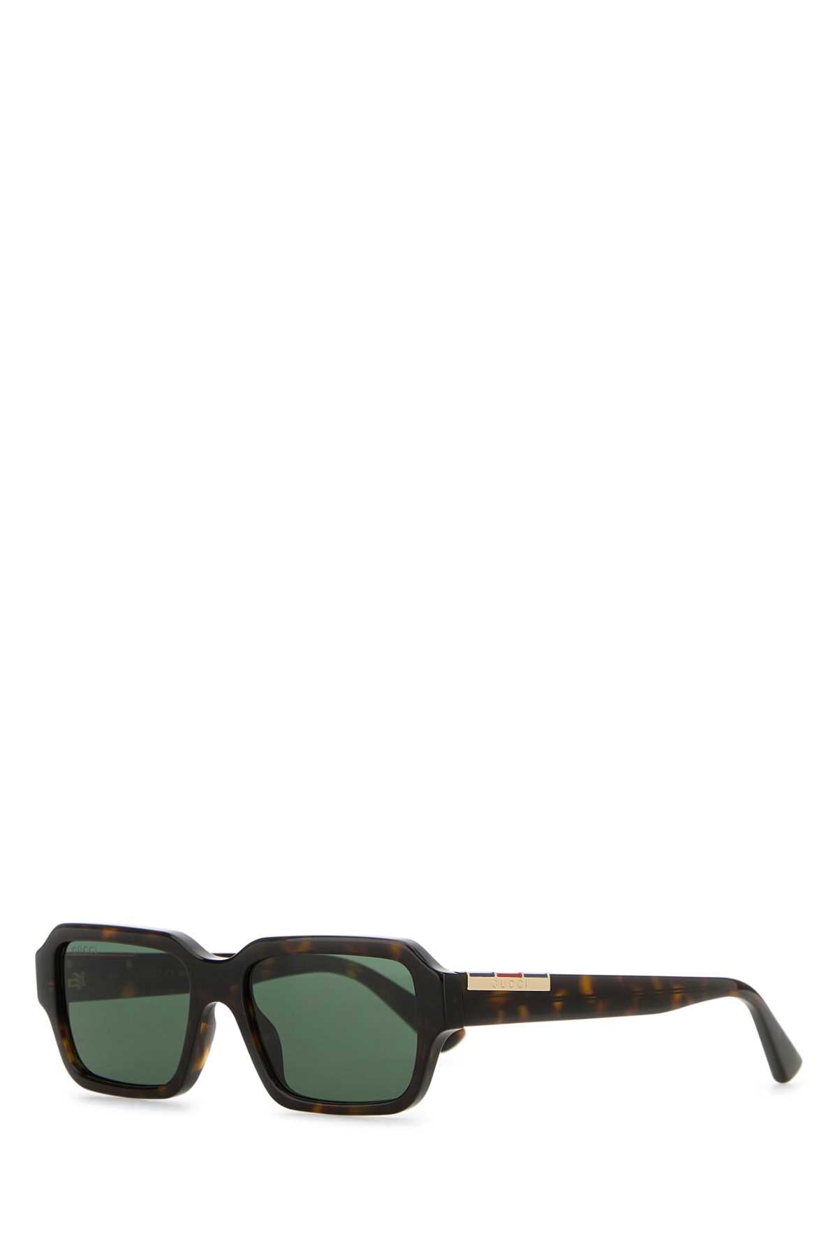 Gucci Gg1887s Acetate Square Frame Sunglasses — Brown Exterior