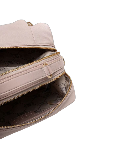 Liu Jo Quilted Polyester Satchel — Beige