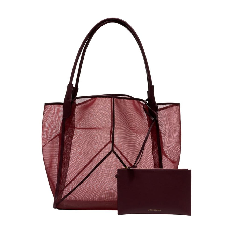 Victoria Beckham Tote Bag — Burgundy Synthetic