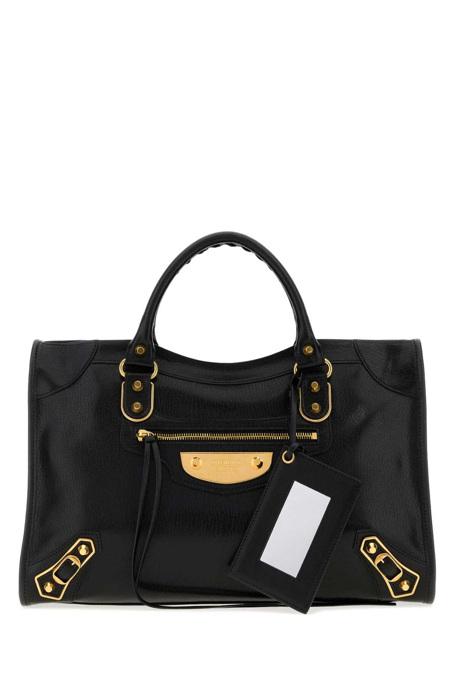 Balenciaga City Top Handle Bag — Black