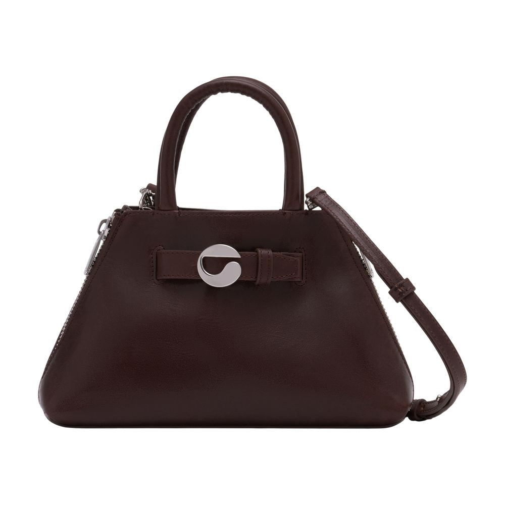 Coperni Data Top Handle Bag — Brown Calfskin