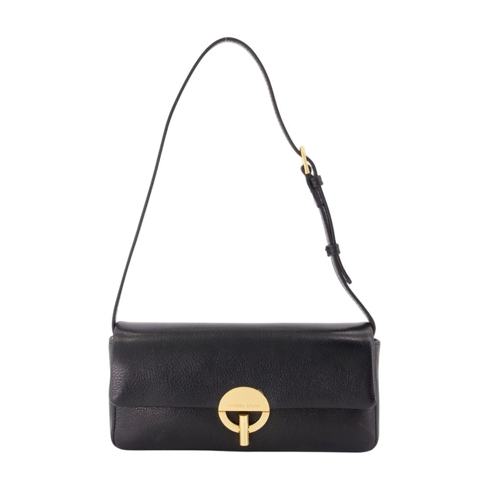 Vanessa Bruno Moon Shoulder Bag — Black Cowhide