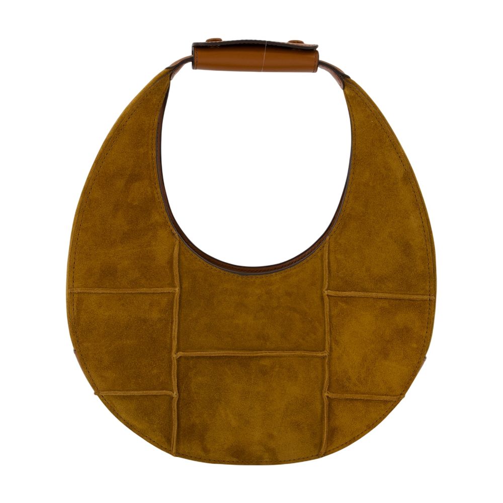Staud Moon Hobo Bag — Brown Calfskin