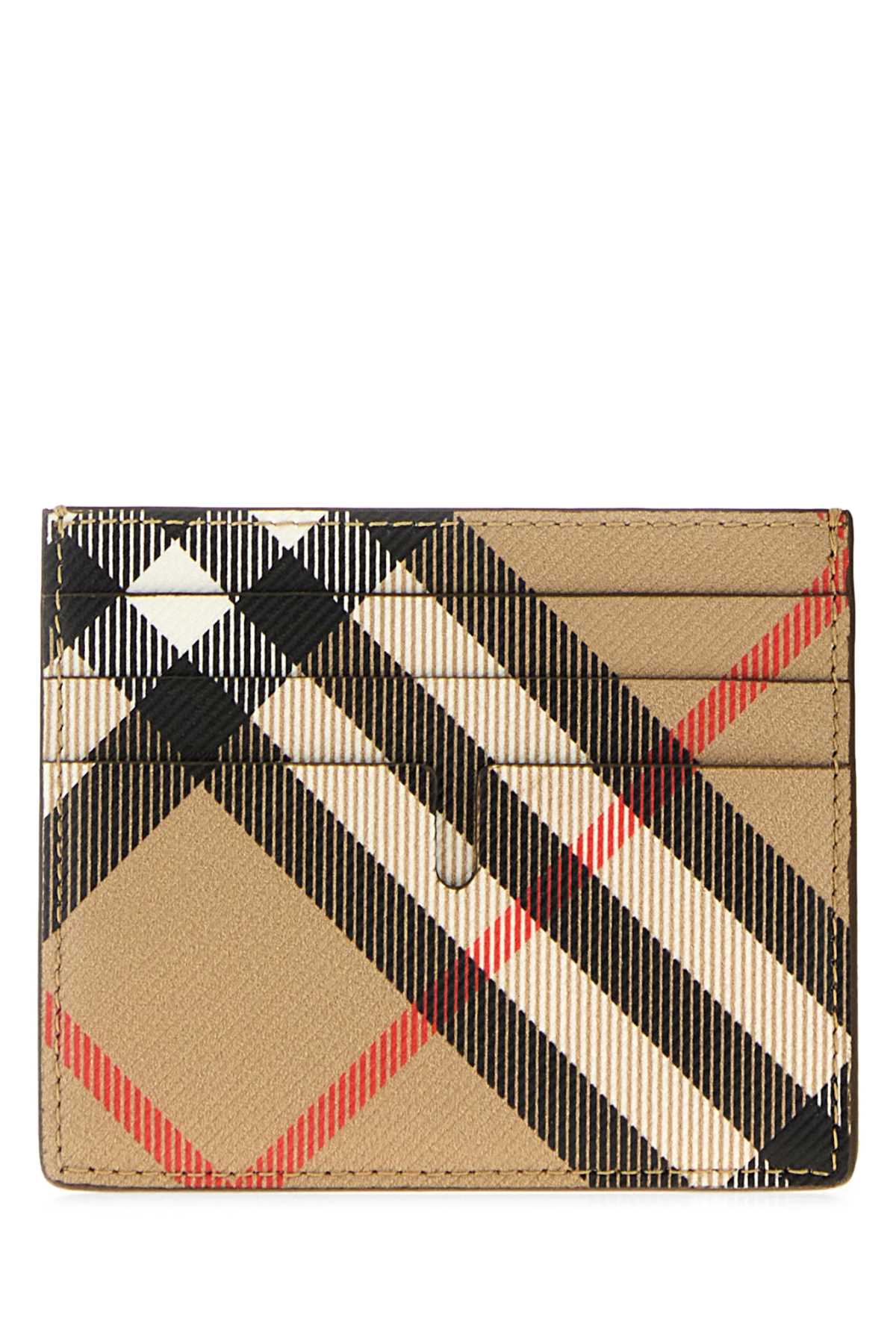 Burberry Tall Card Case — Beige Wallet