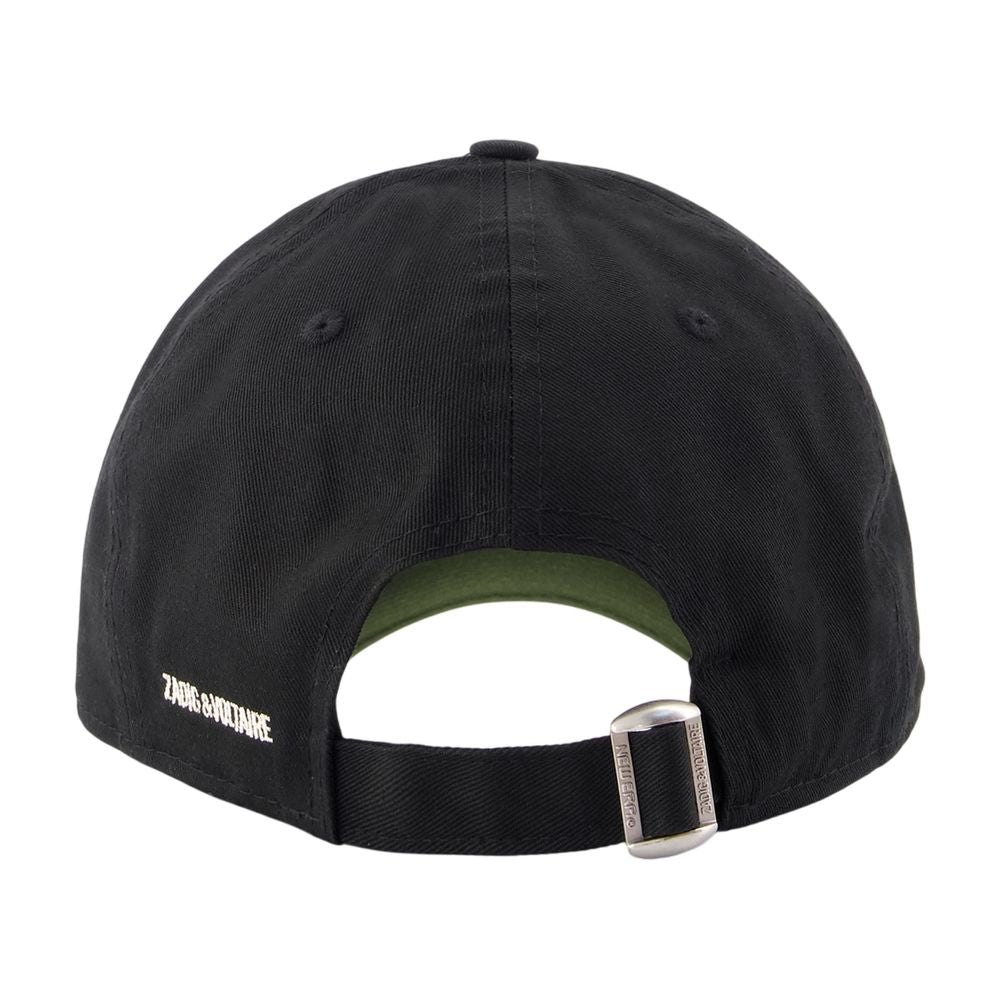 Zadig & Voltaire Owht01158-011 Cotton Baseball Cap — Black Caps