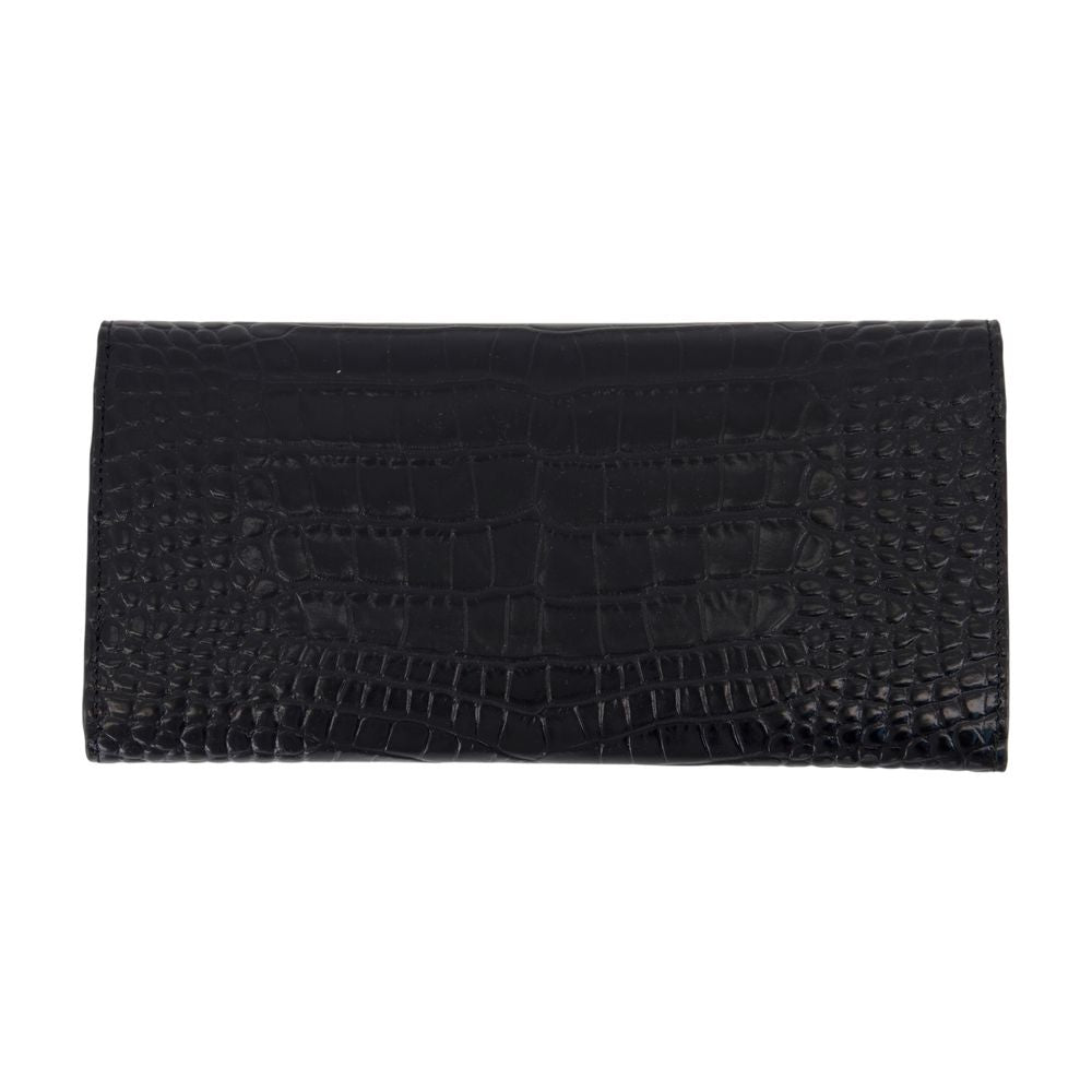Toteme T-Lock Coin Purse — Black Exotic_leather Purses
