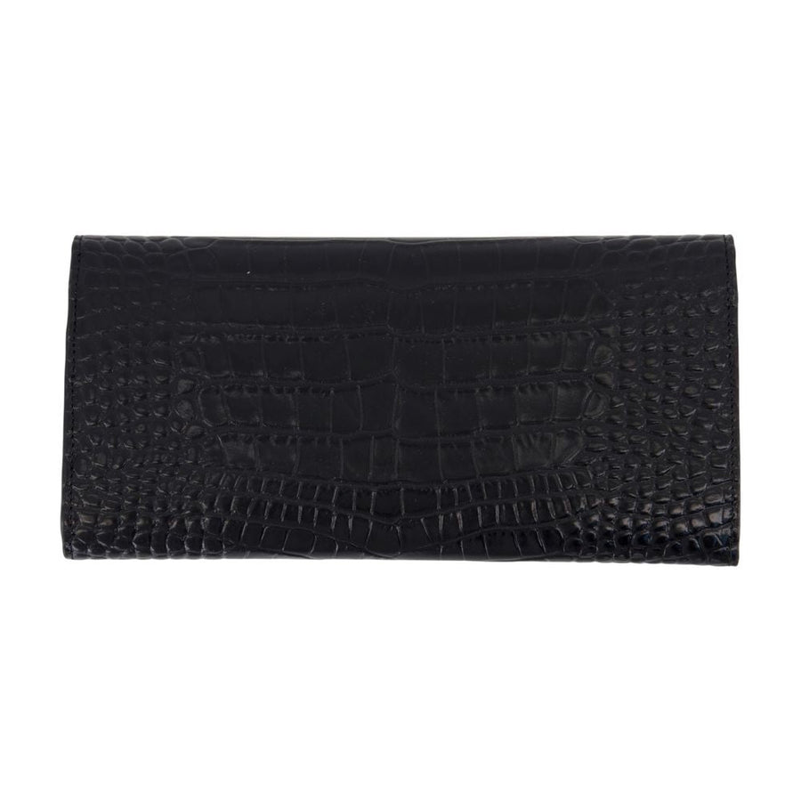 Toteme T-Lock Coin Purse — Black Exotic_leather Purses
