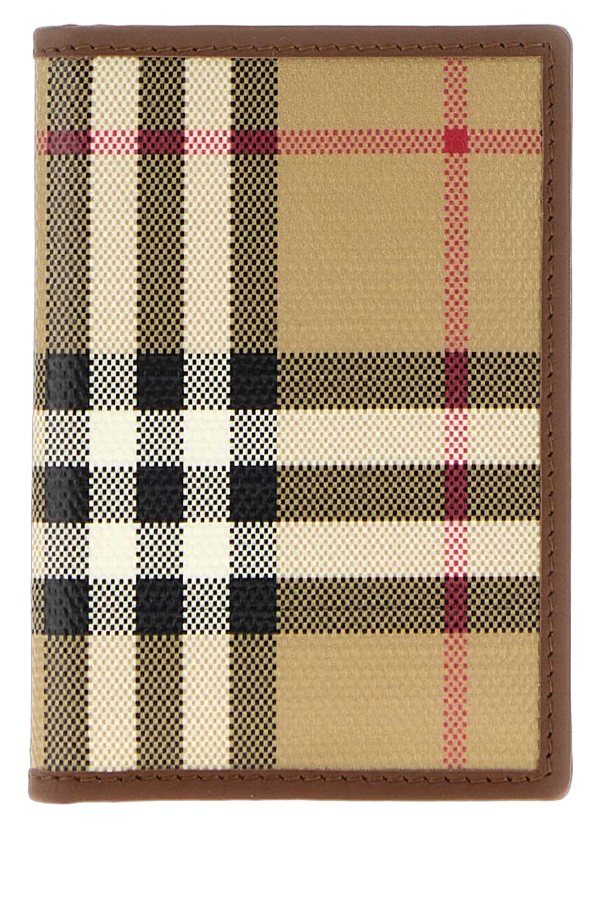 Burberry Bateman Card Case — Beige Exterior: Cotton Wallet
