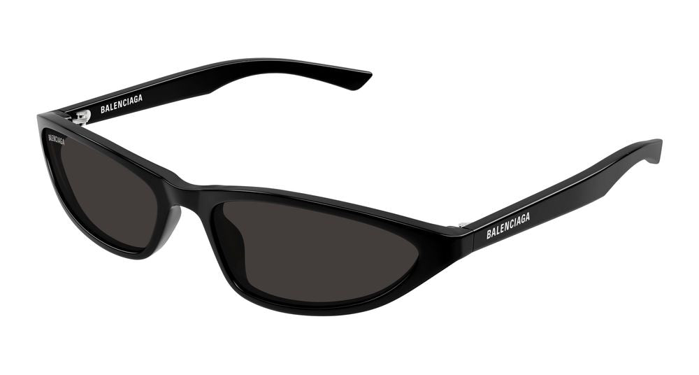 Balenciaga Bb0402s Logo-Detailed Sunglasses — Black Acetate